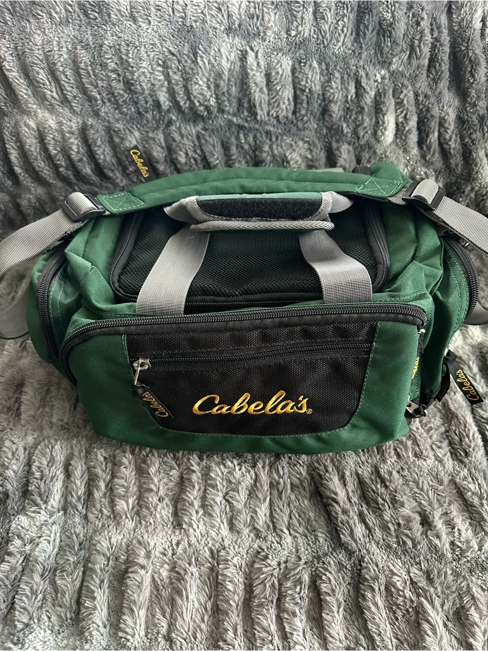 Cabela's Forest Green and Black Men's Duffel Shoulder Bag